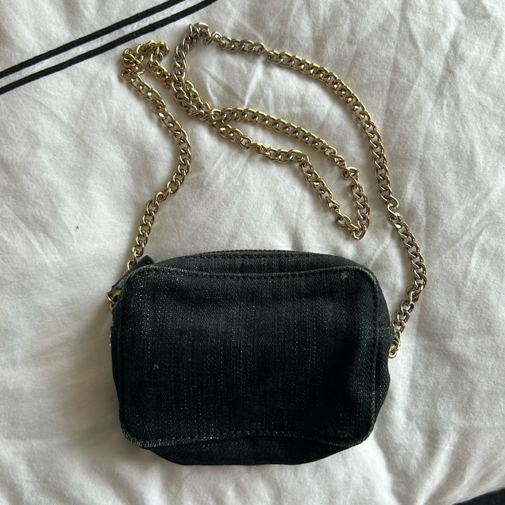 Barney’s New York Denim crossbody bag